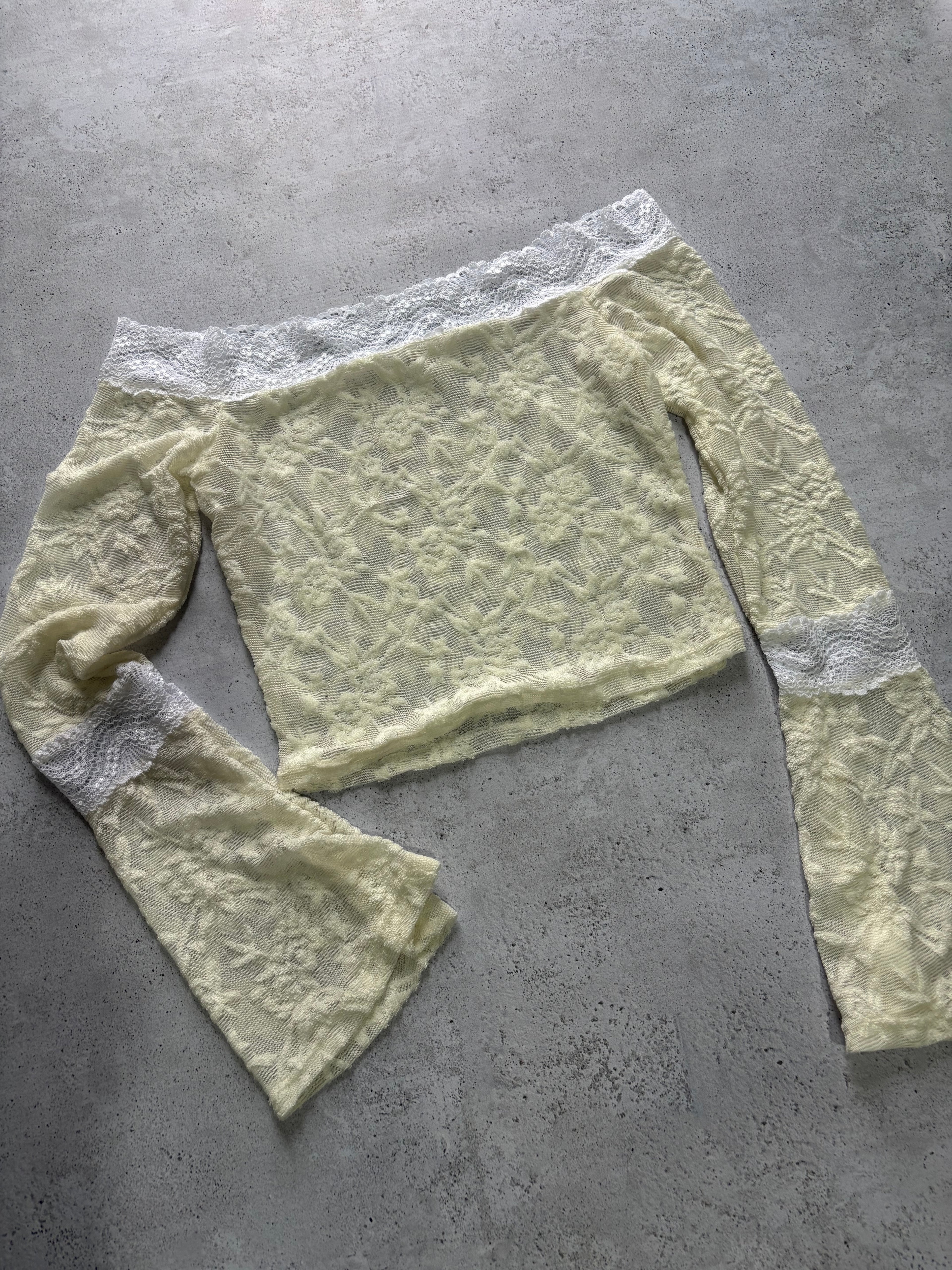 TOP CREMA encaje Promo