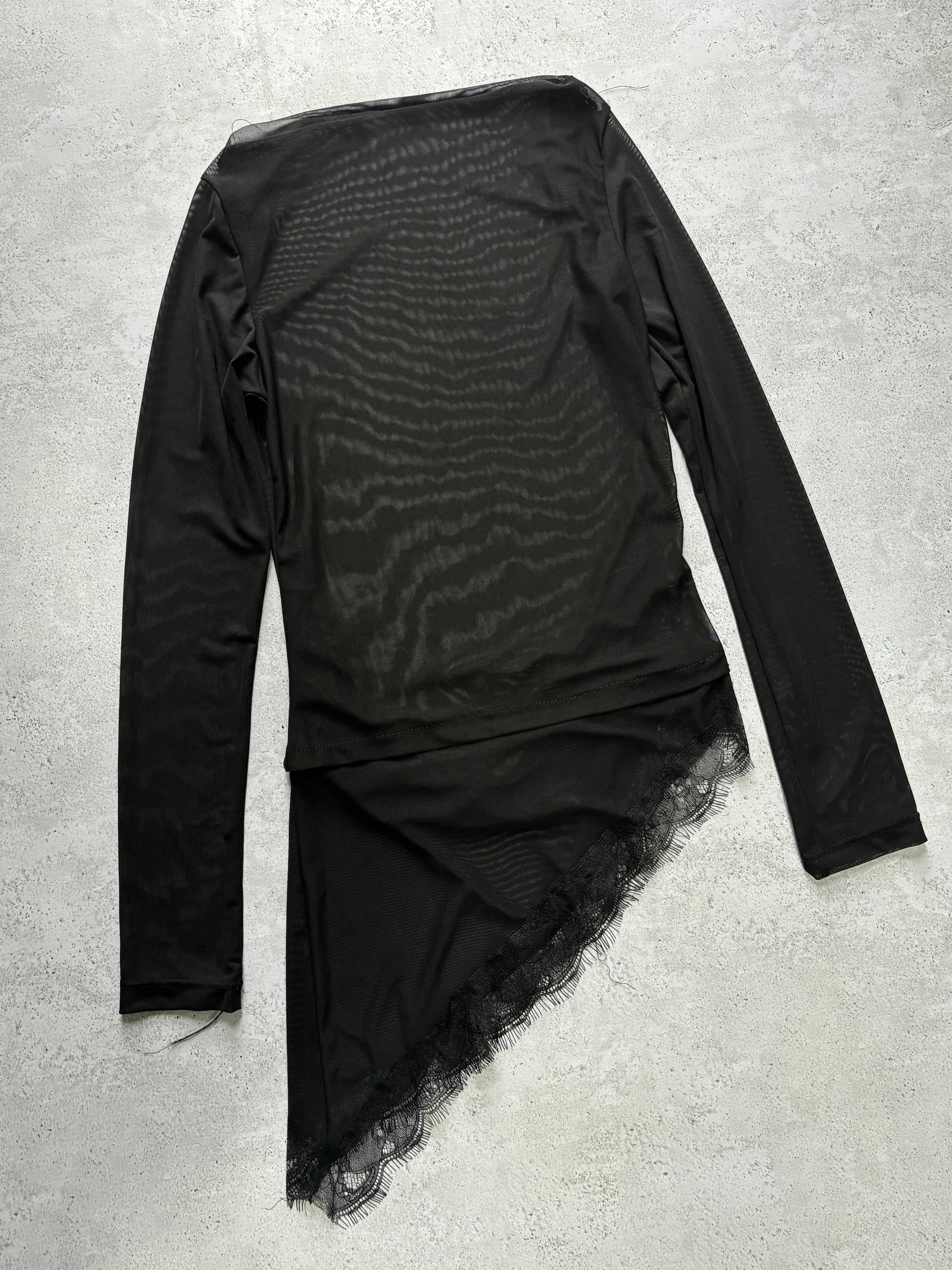 Top/vestido largo microtul